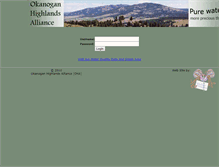 Tablet Screenshot of database.okanoganhighlands.org